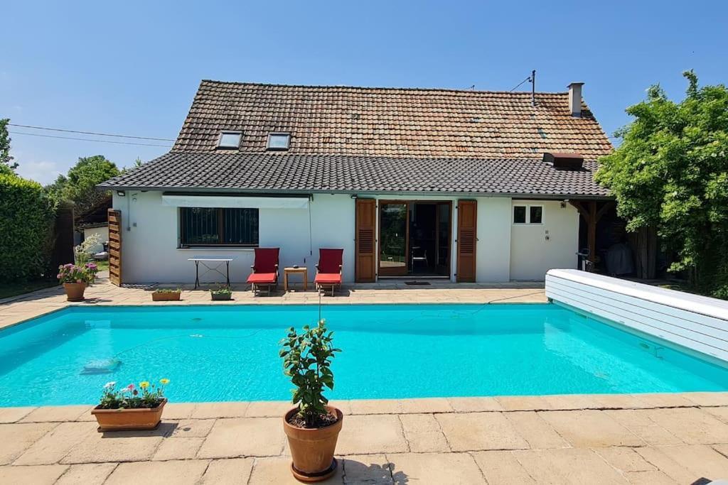 Alsace Bas-Rhin Logis Independant Avec Piscine Privee Apartman Alteckendorf Kültér fotó