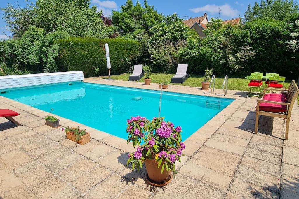Alsace Bas-Rhin Logis Independant Avec Piscine Privee Apartman Alteckendorf Kültér fotó